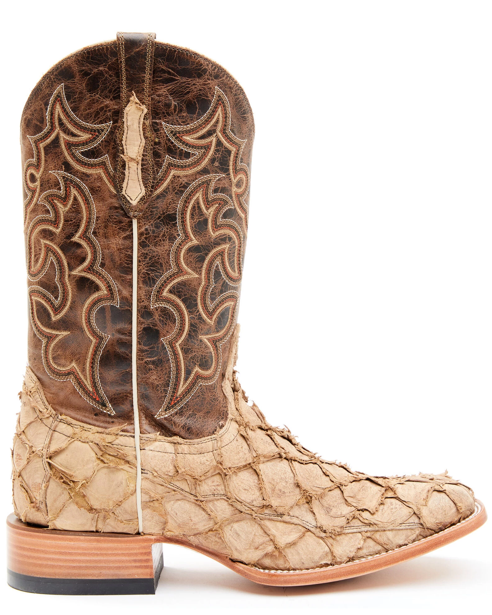 Cody James Men's Exotic Pirarucu Western Boots - Broad Square Toe - Image 2