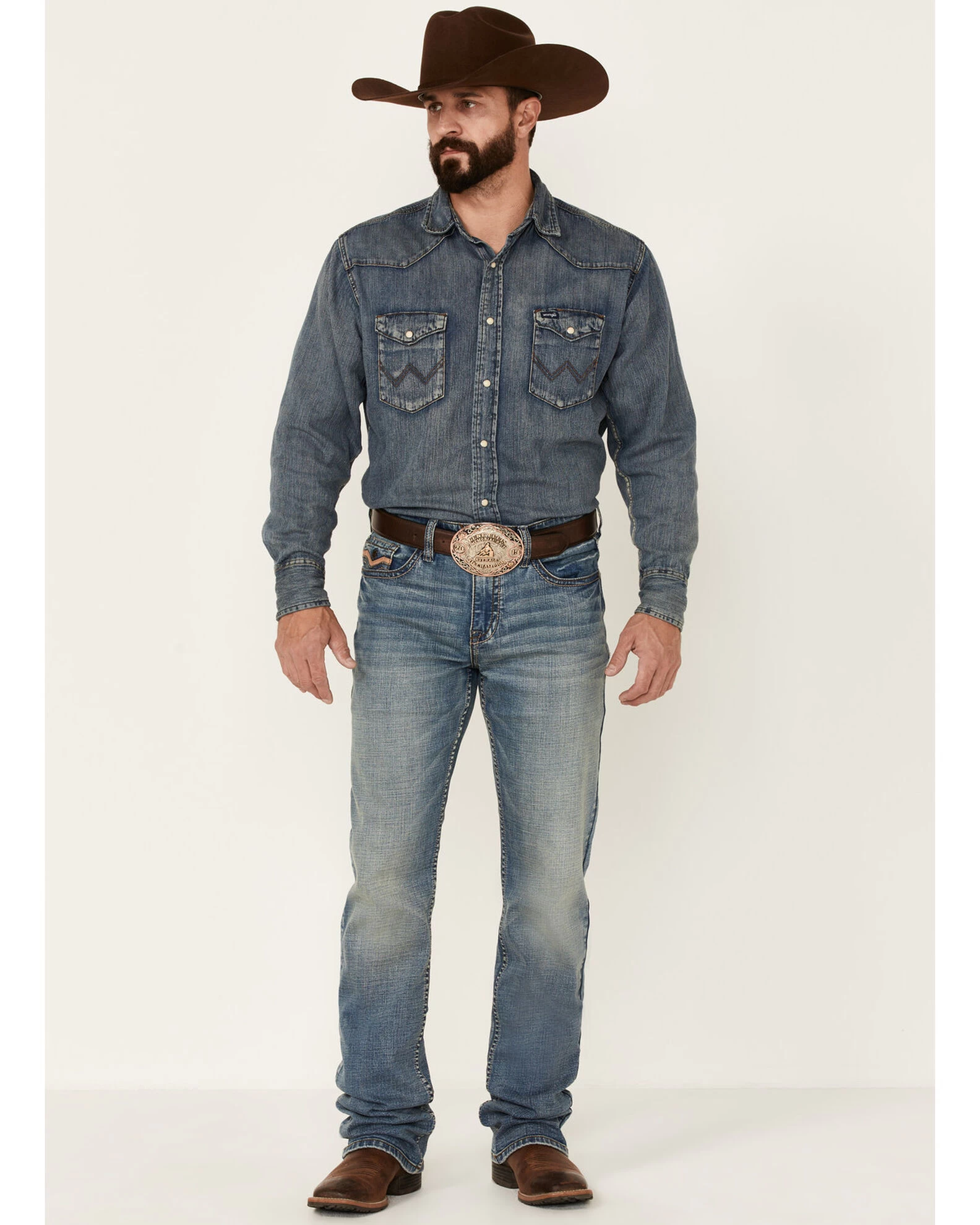 Cody James Core Men's Whistle Medium Wash Stretch Stackable Straight JeansÂ