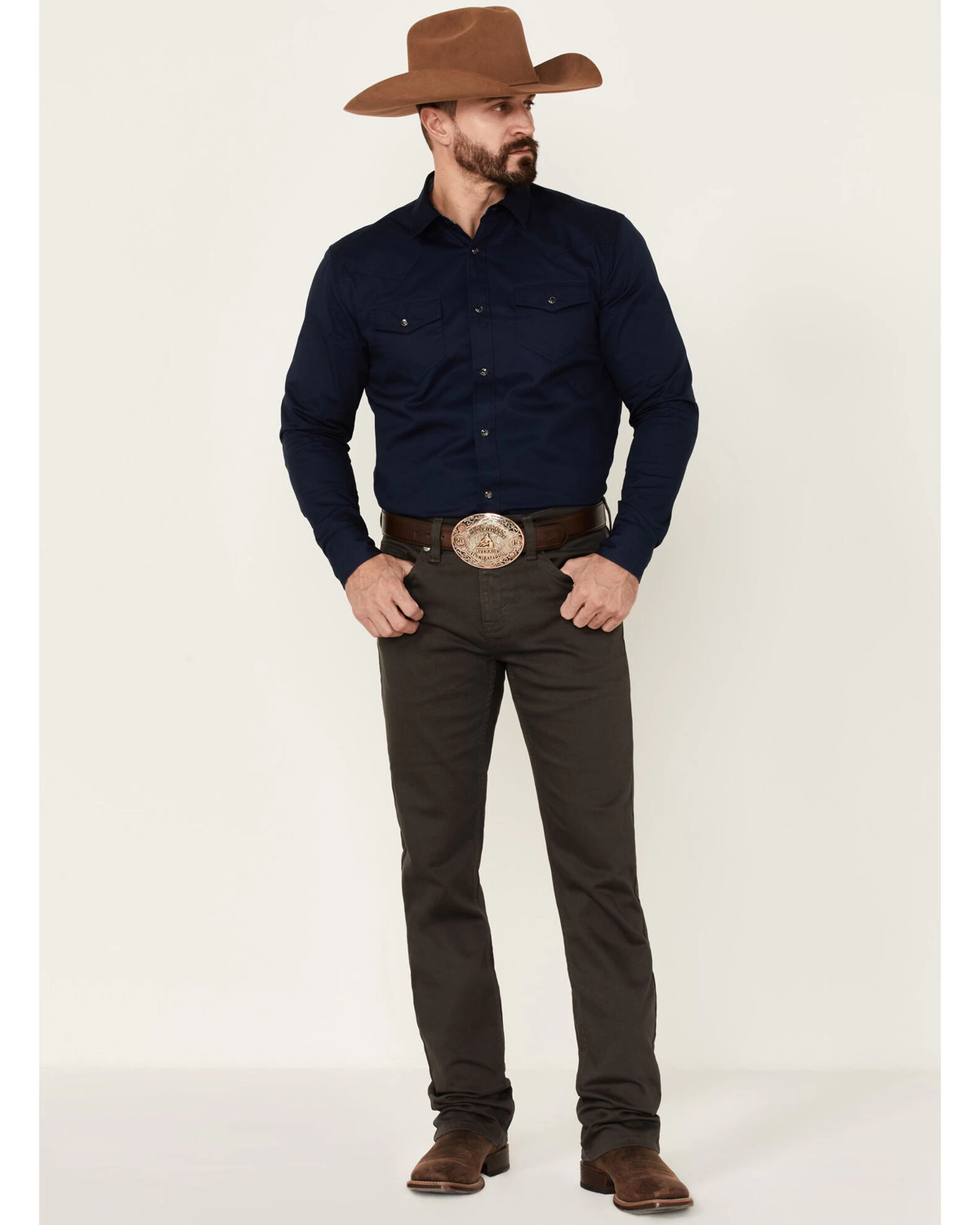 Cody James Men's Appaloosa Gray Wash Stretch Slim Straight JeansÂ