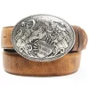 Cody James Men's Oval Eagle Flag Belt