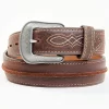 Cody James Men's Pebbled Leather Western Belt