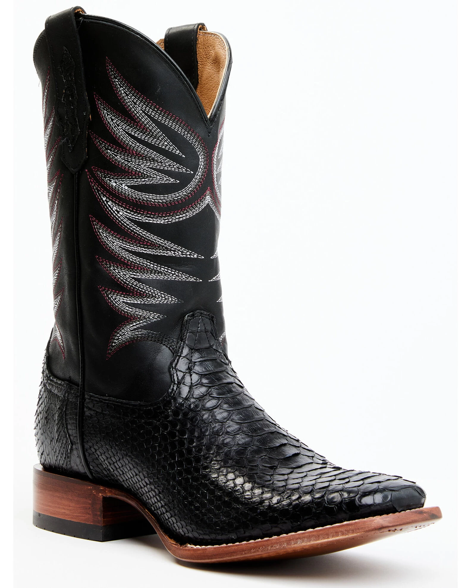 Cody James Men's Matte Python Exotic Western Boots - Broad Square Toe - Image 4