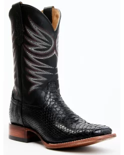 Cody James Men's Matte Python Exotic Western Boots - Broad Square ToeÂ