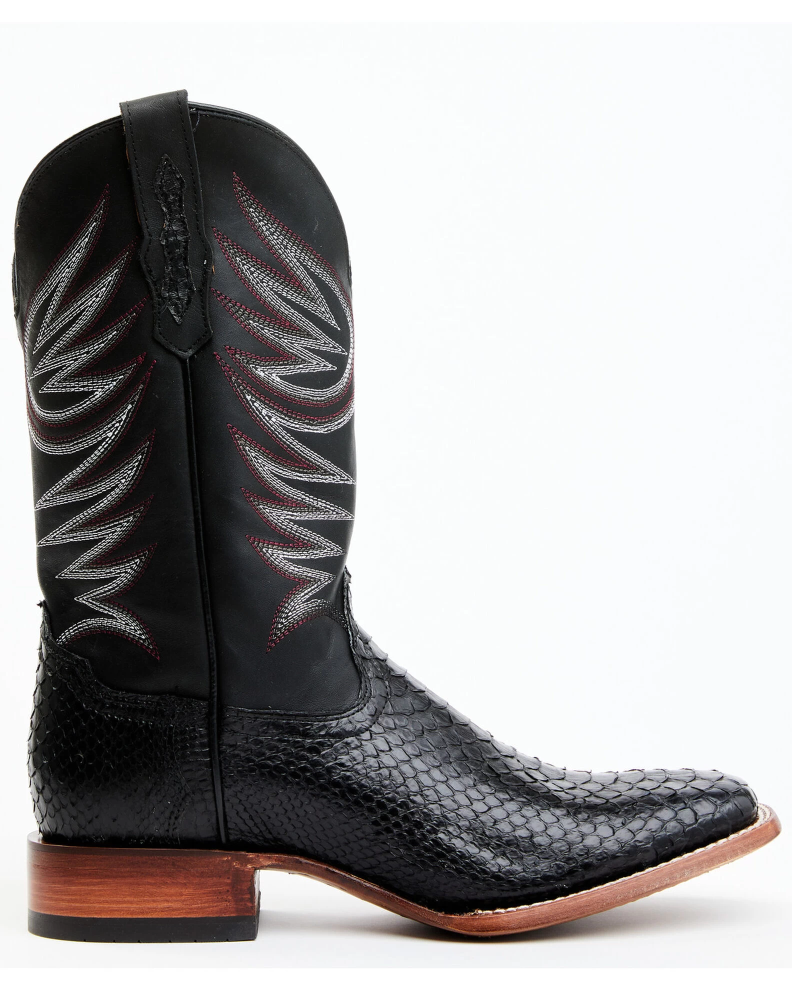 Cody James Men's Matte Python Exotic Western Boots - Broad Square Toe - Image 7