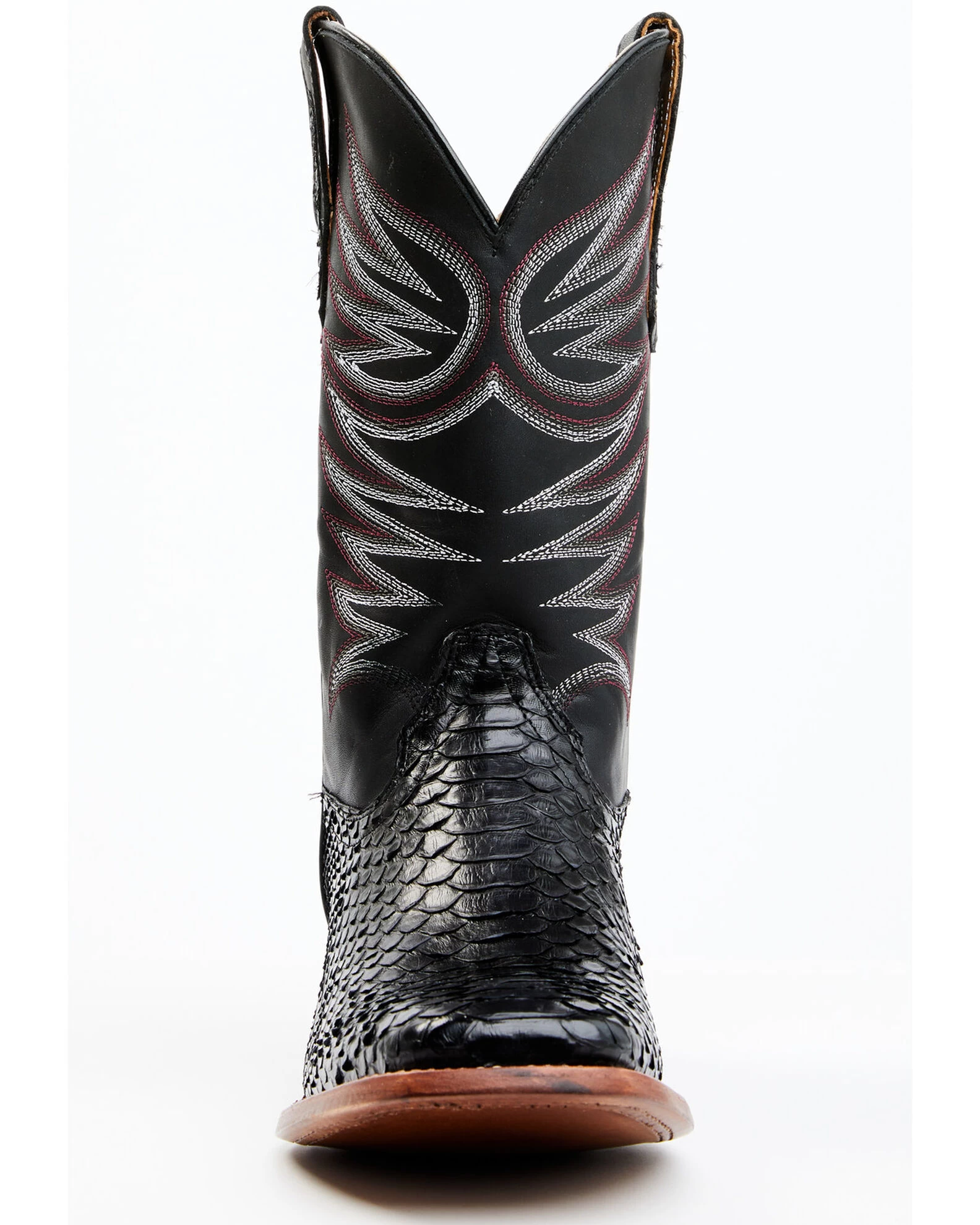 Cody James Men's Matte Python Exotic Western Boots - Broad Square Toe - Image 4