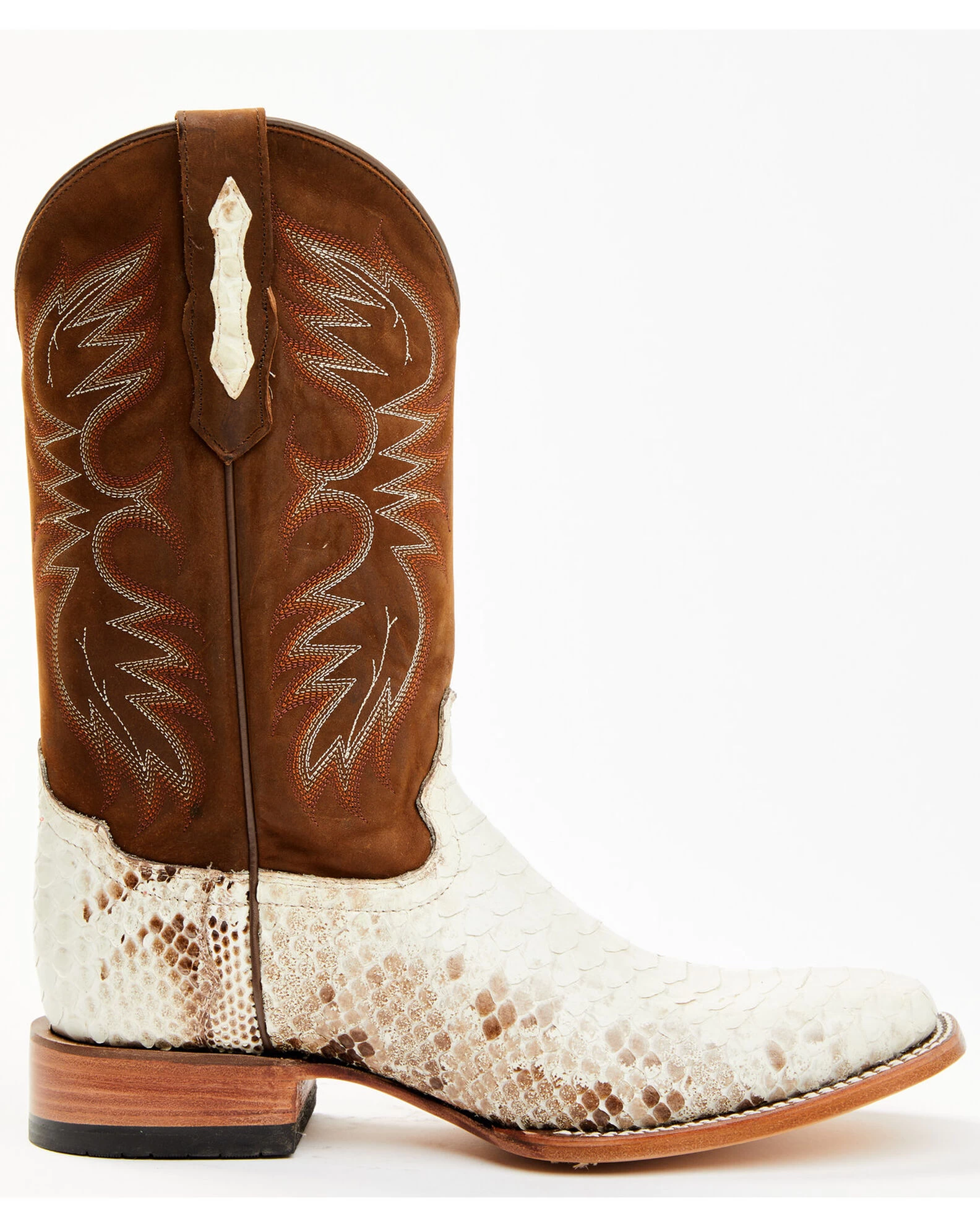 Cody James Men's Bone Python Exotic Western Boot - Broad Square Toe - Image 2