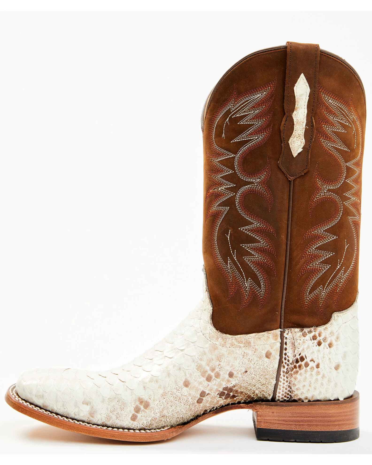 Cody James Men's Bone Python Exotic Western Boot - Broad Square Toe - Image 3