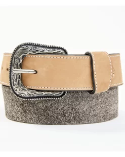 Cody James Men's 2-Tone Hair-On Billet Western Belt