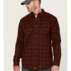 Cody James Men's FR Plaid Print Long Sleeve Snap Work Shirt 