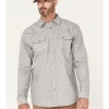 Cody James Men's FR Spaced Diamond Print Long Sleeve Snap Work Shirt 