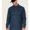 Cody James Men's FR Houndstooth Check Long Sleeve Snap Work Shirt 