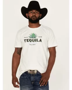 Cody James Men's Tequila Shot Ivory Graphic Short Sleeve T-ShirtÂ