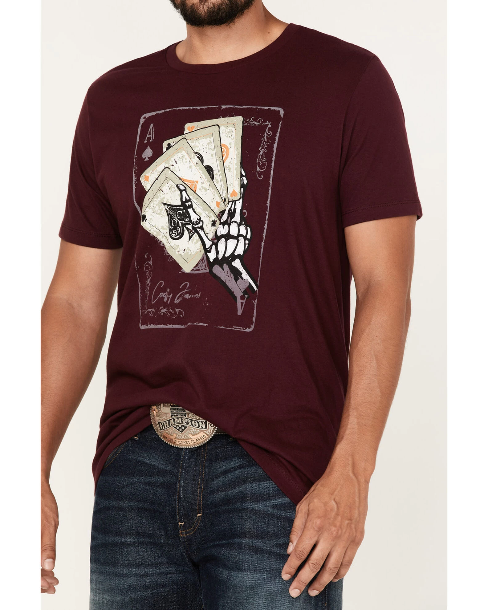Cody James Hand Cards Graphic T-Shirt - Image 3