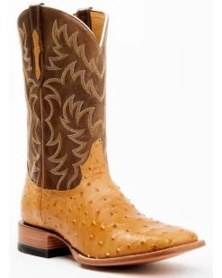 Cody James Men's Full-Quill Ostrich Exotic Western Boots - Broad Square ToeÂ