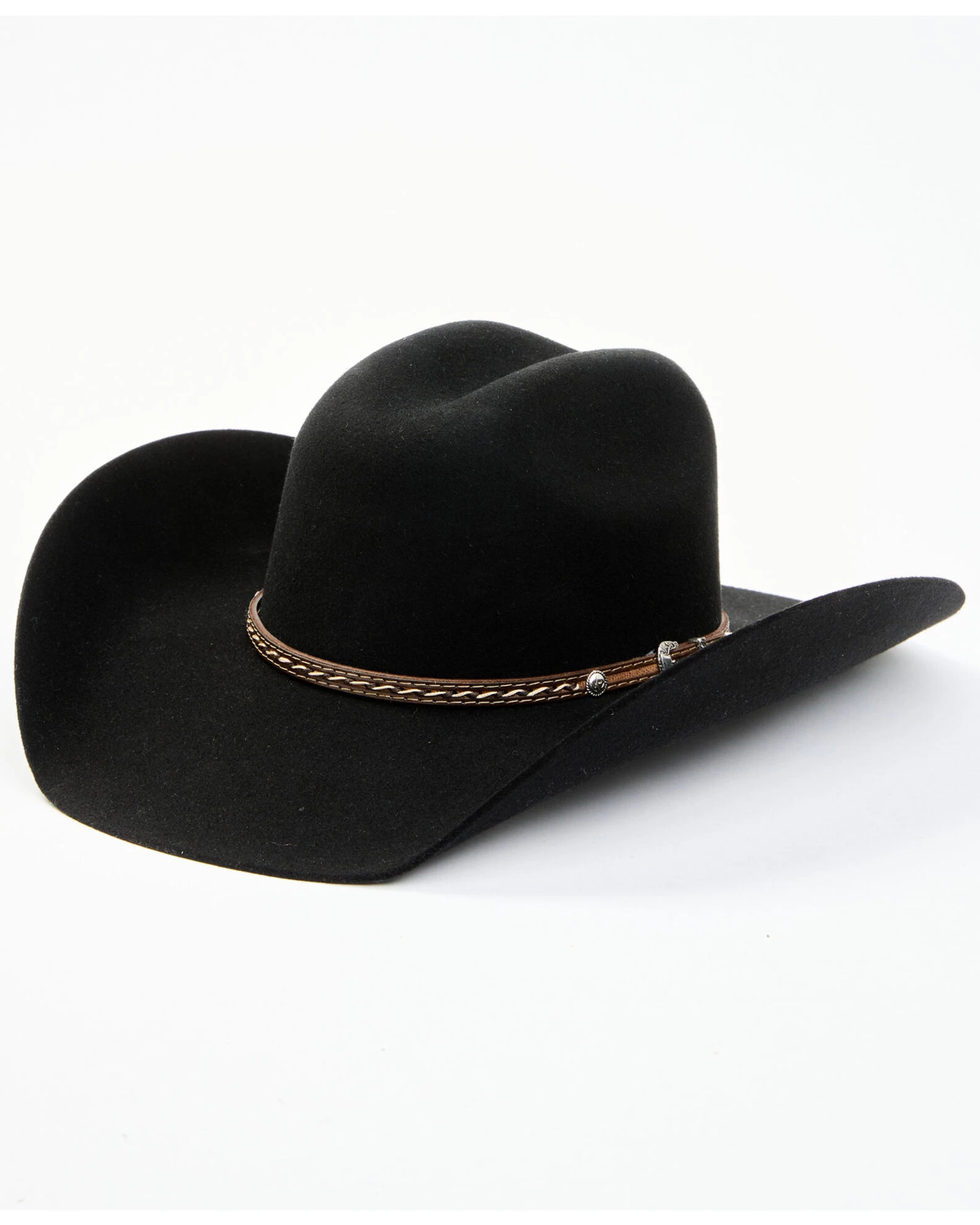 Cody James Men's 3X Black Leather Lace Band Wool Felt Western Hat - Image 2