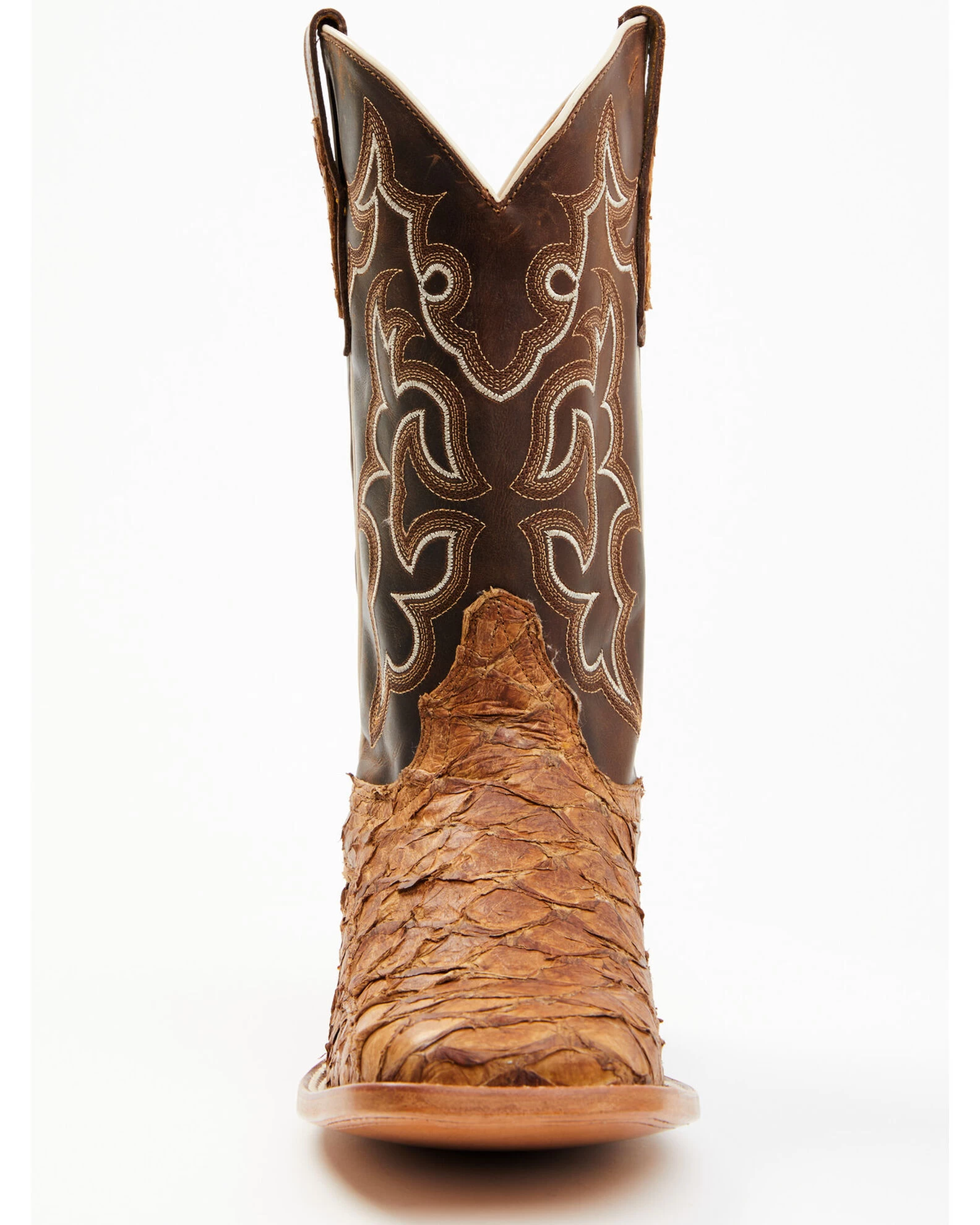 Cody James Men's Exotic Pirarucu Skin Western Boots - Broad Square Toe - Image 2