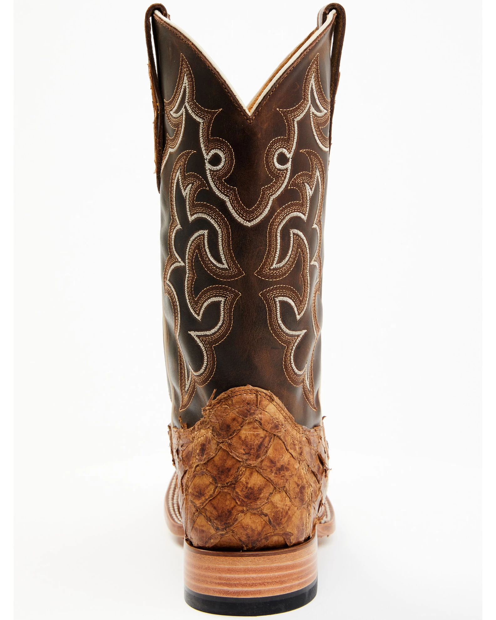 Cody James Men's Exotic Pirarucu Skin Western Boots - Broad Square Toe - Image 6