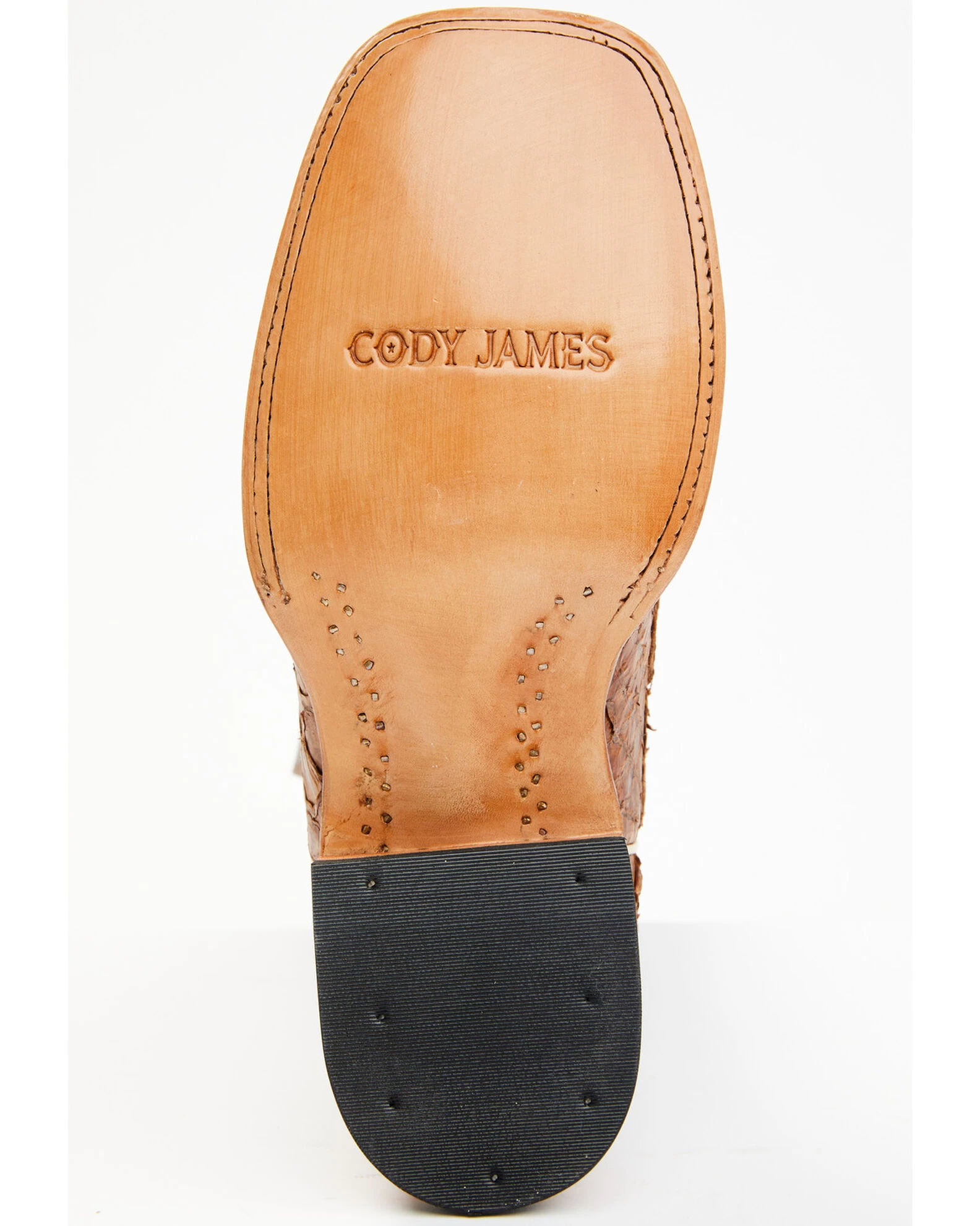 Cody James Men's Exotic Pirarucu Skin Western Boots - Broad Square Toe - Image 7