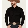 Cody James Men's Solid Treadstone Long Sleeve Snap Western Shirt 