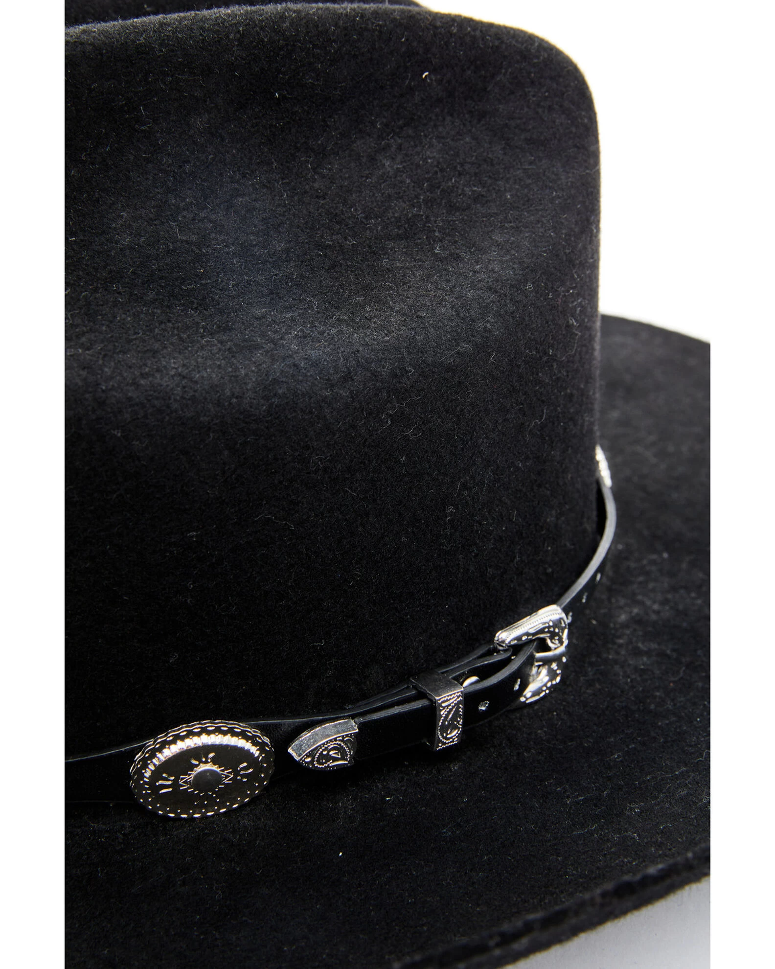 Cody James Men's Silver Concho Hat Band - Image 2