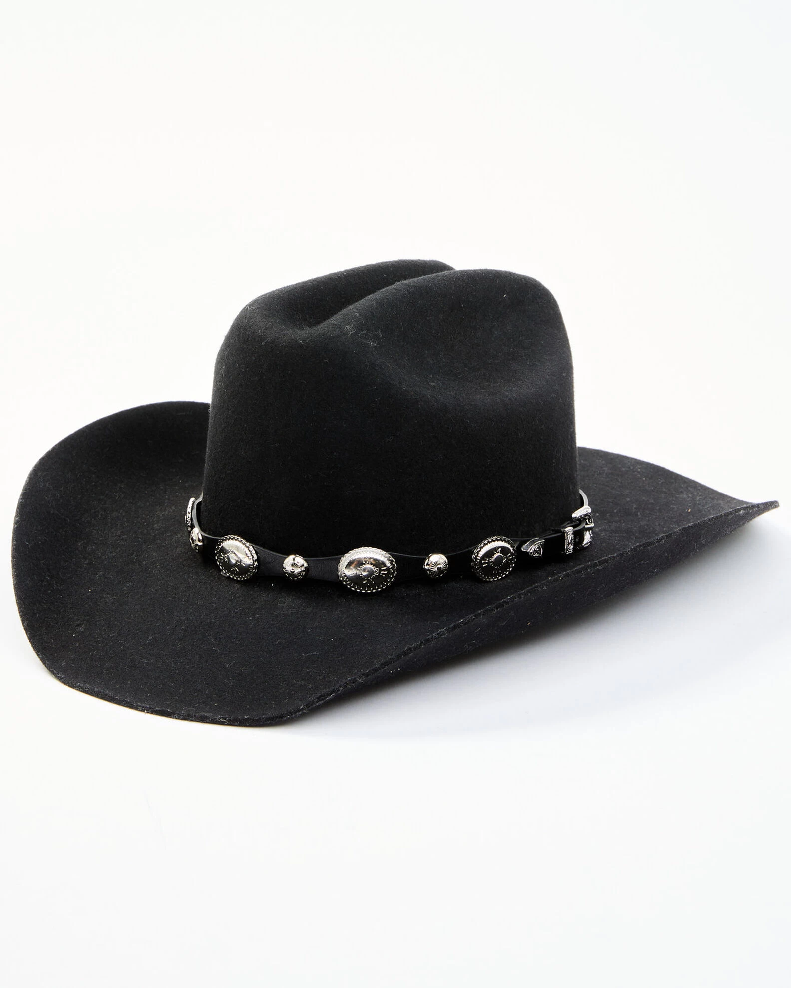 Cody James Men's Silver Concho Hat Band - Image 3
