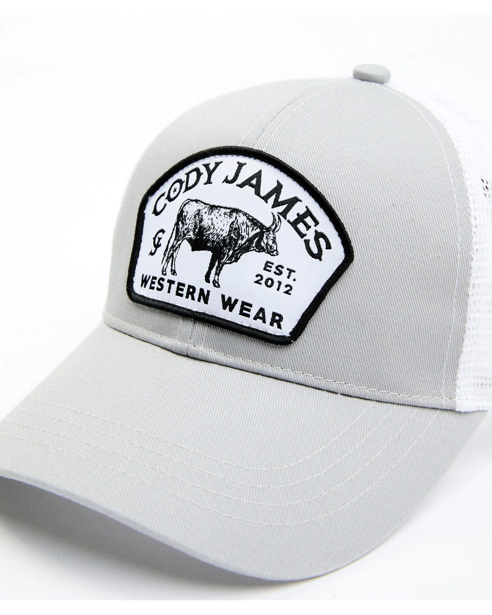 Cody James Men's Cow Logo Patch Mesh-Back Ball Cap - Image 2