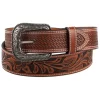 Cody James Men's Tooled With Basketweave Billets Western Belt