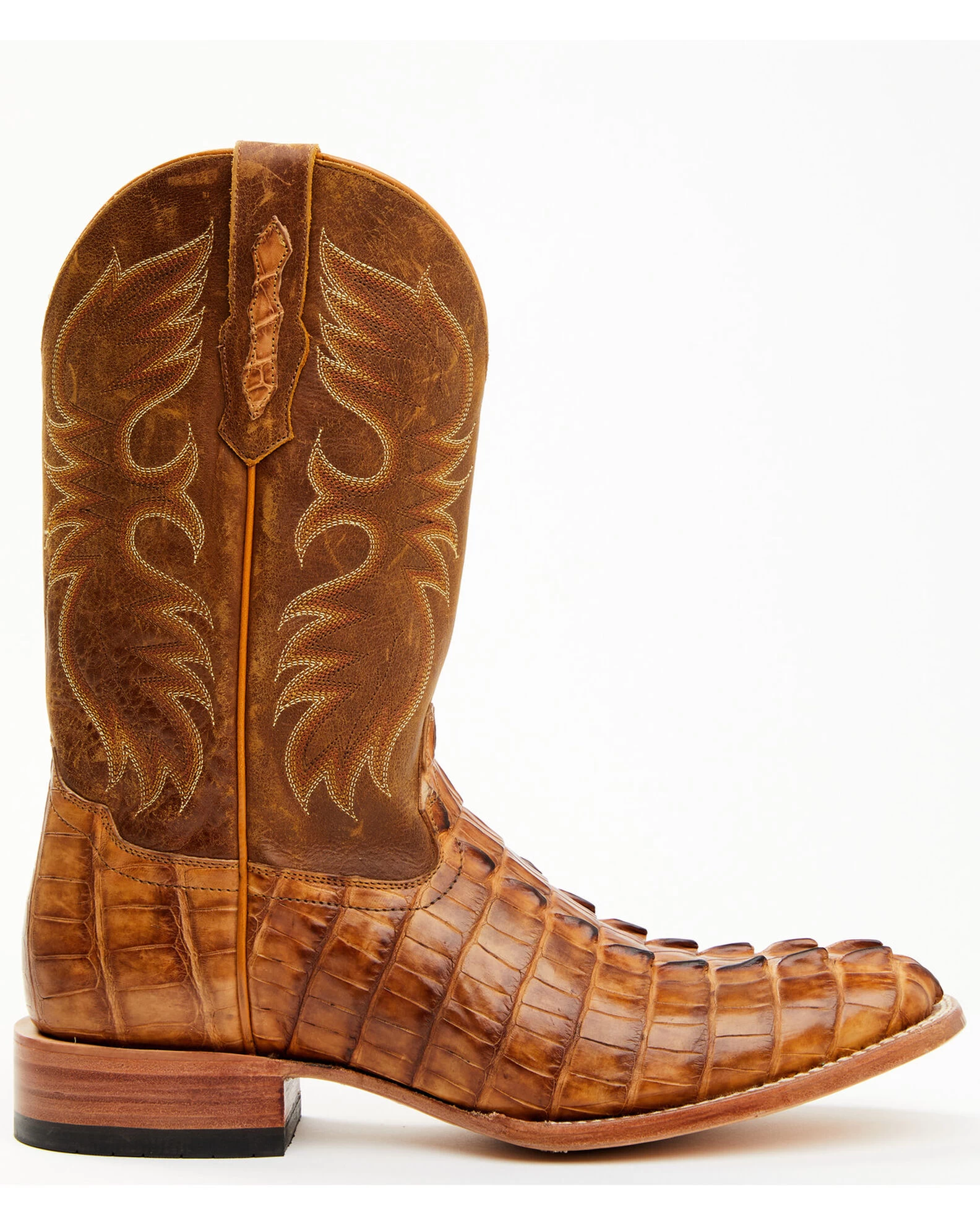 Cody James Men's Caiman Cognac 12" Exotic Western Boots - Broad Square Toe - Image 6