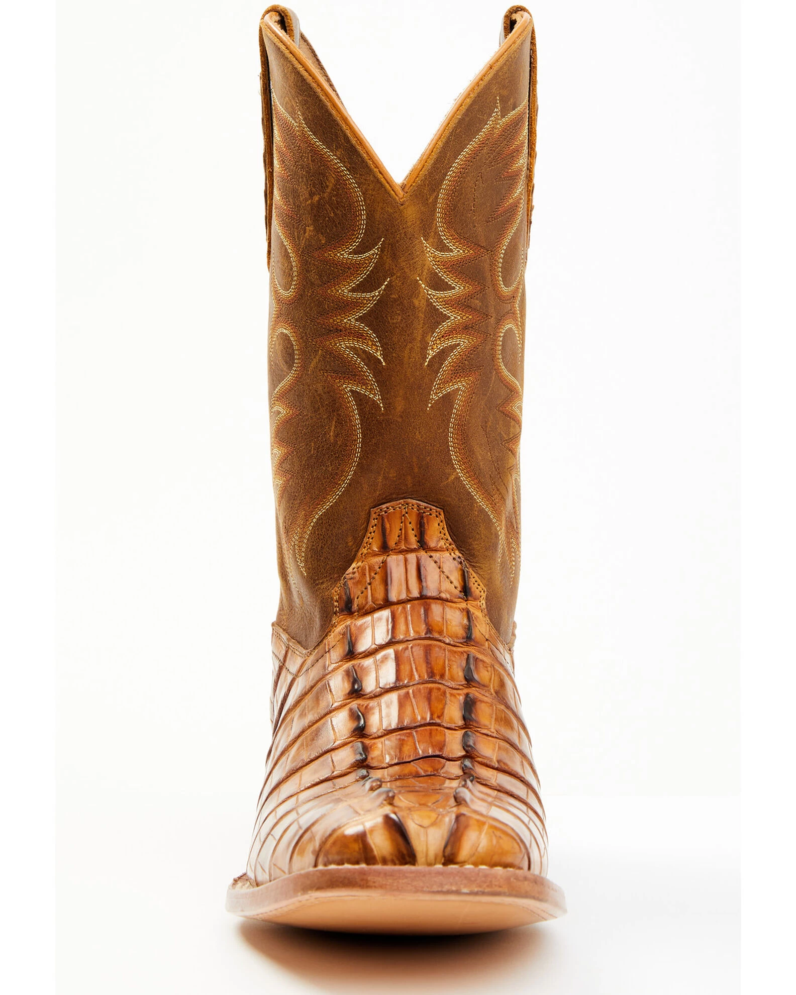 Cody James Men's Caiman Cognac 12" Exotic Western Boots - Broad Square Toe - Image 3