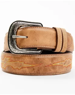 Cody James Men's Embroidered Leather Western Belt
