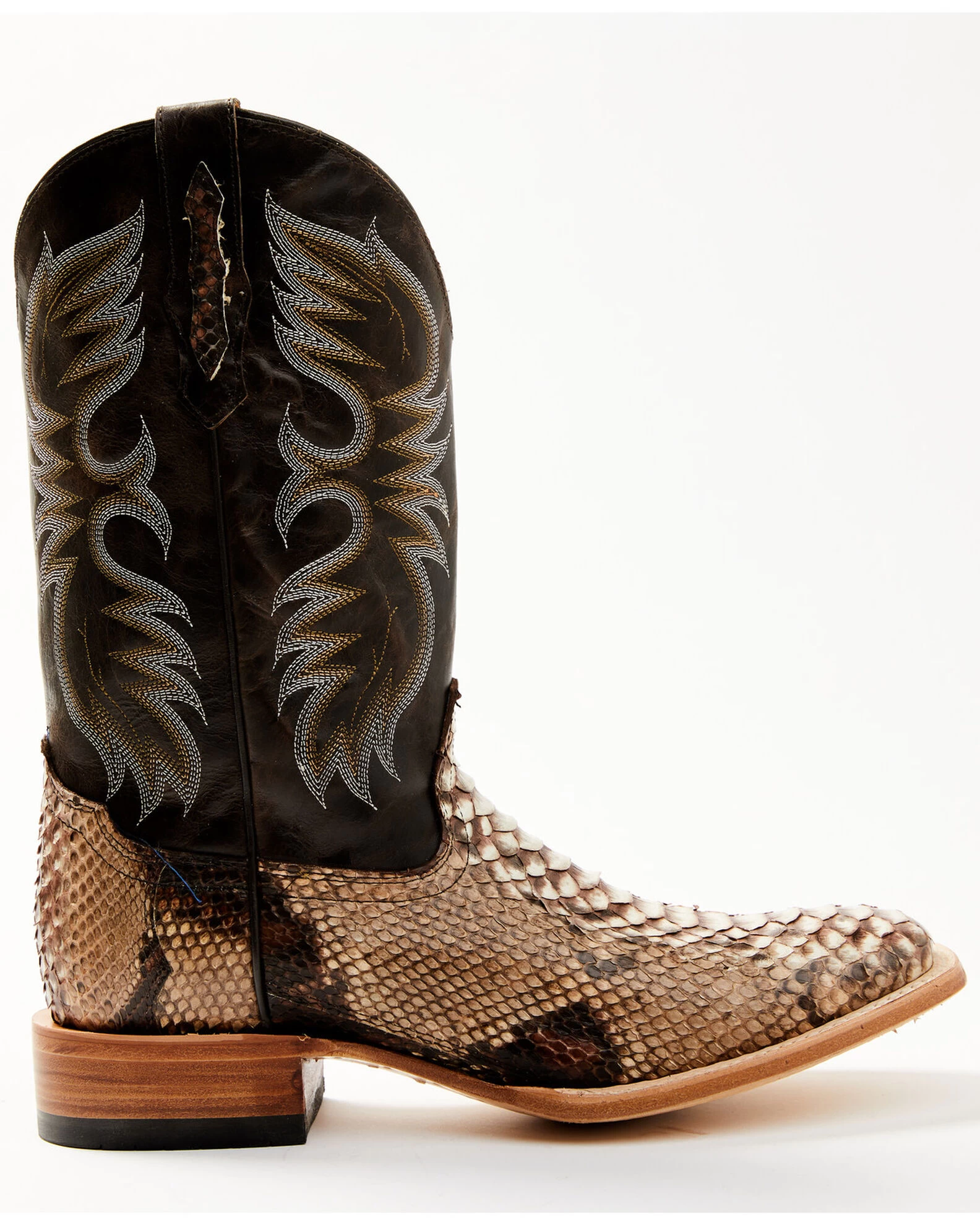 Cody James Men's Exotic Python Western Boots - Broad Square Toe - Image 2
