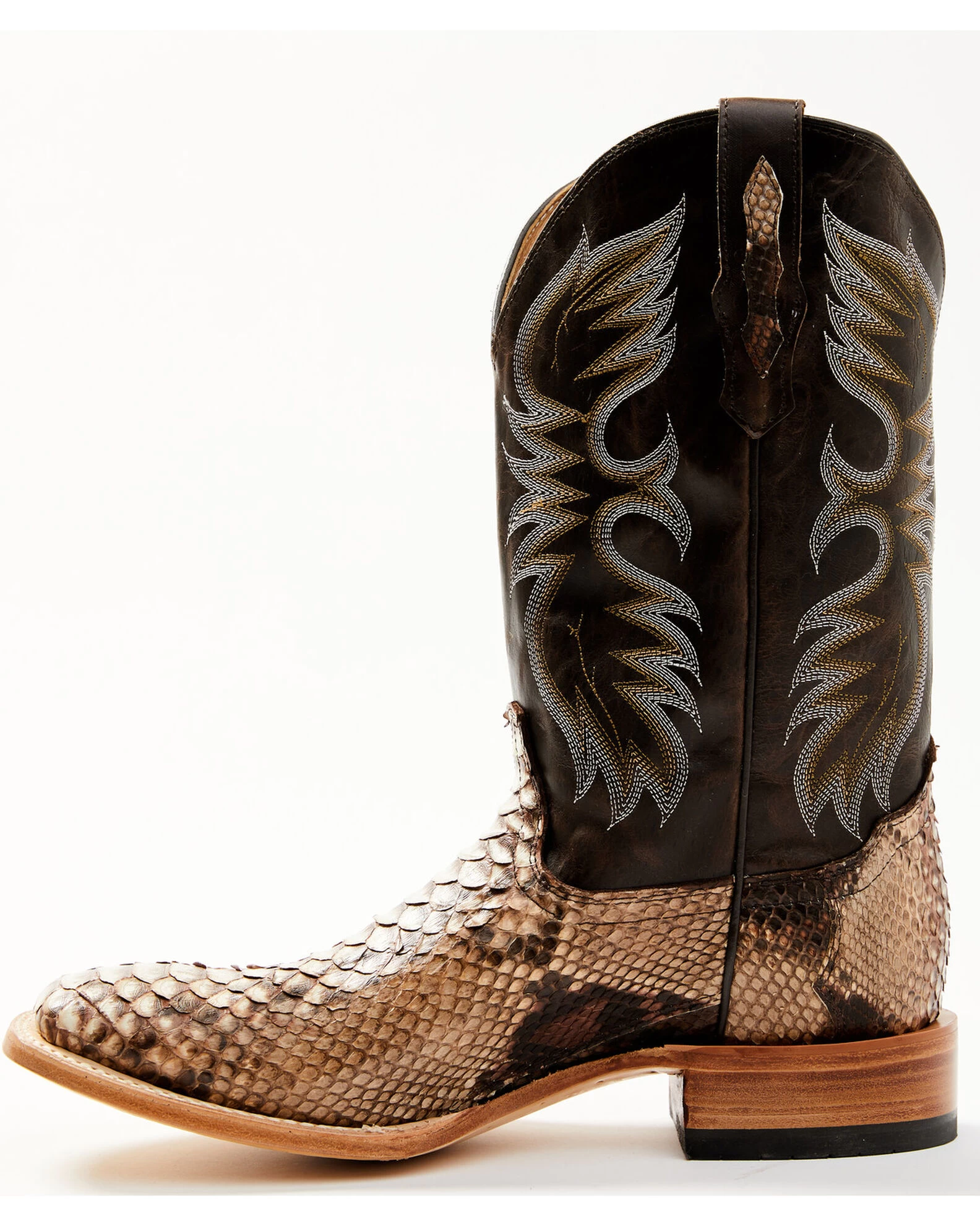 Cody James Men's Exotic Python Western Boots - Broad Square Toe - Image 3