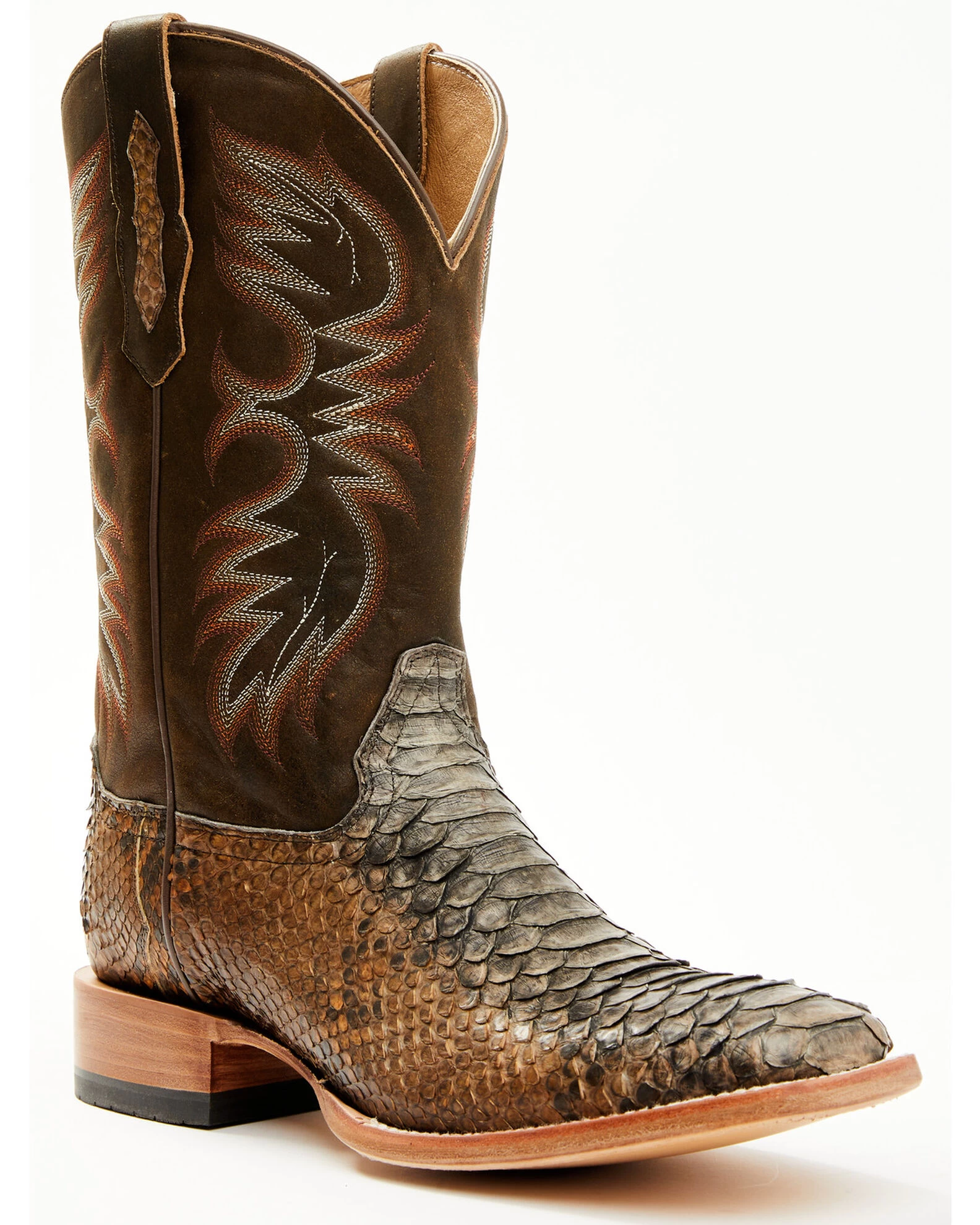 Cody James Men's Python Exotic Western Boots - Broad Square Toe - Image 3