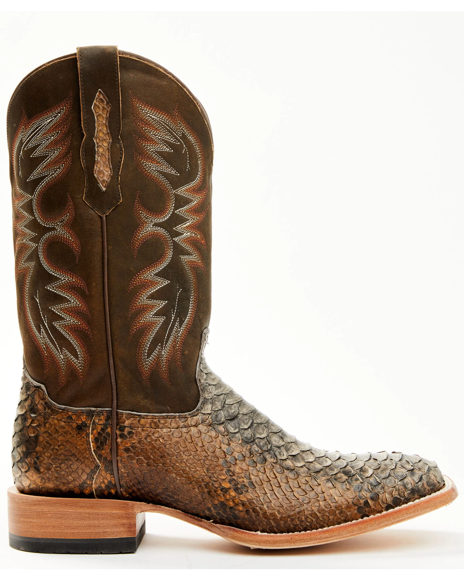 Cody James Men's Python Exotic Western Boots - Broad Square Toe - Image 4