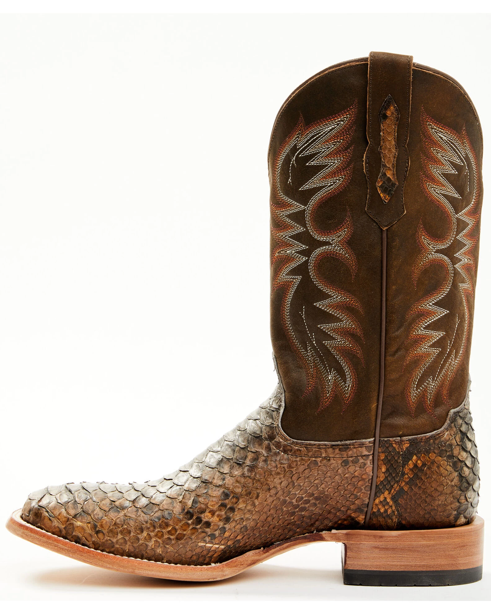 Cody James Men's Python Exotic Western Boots - Broad Square Toe - Image 5