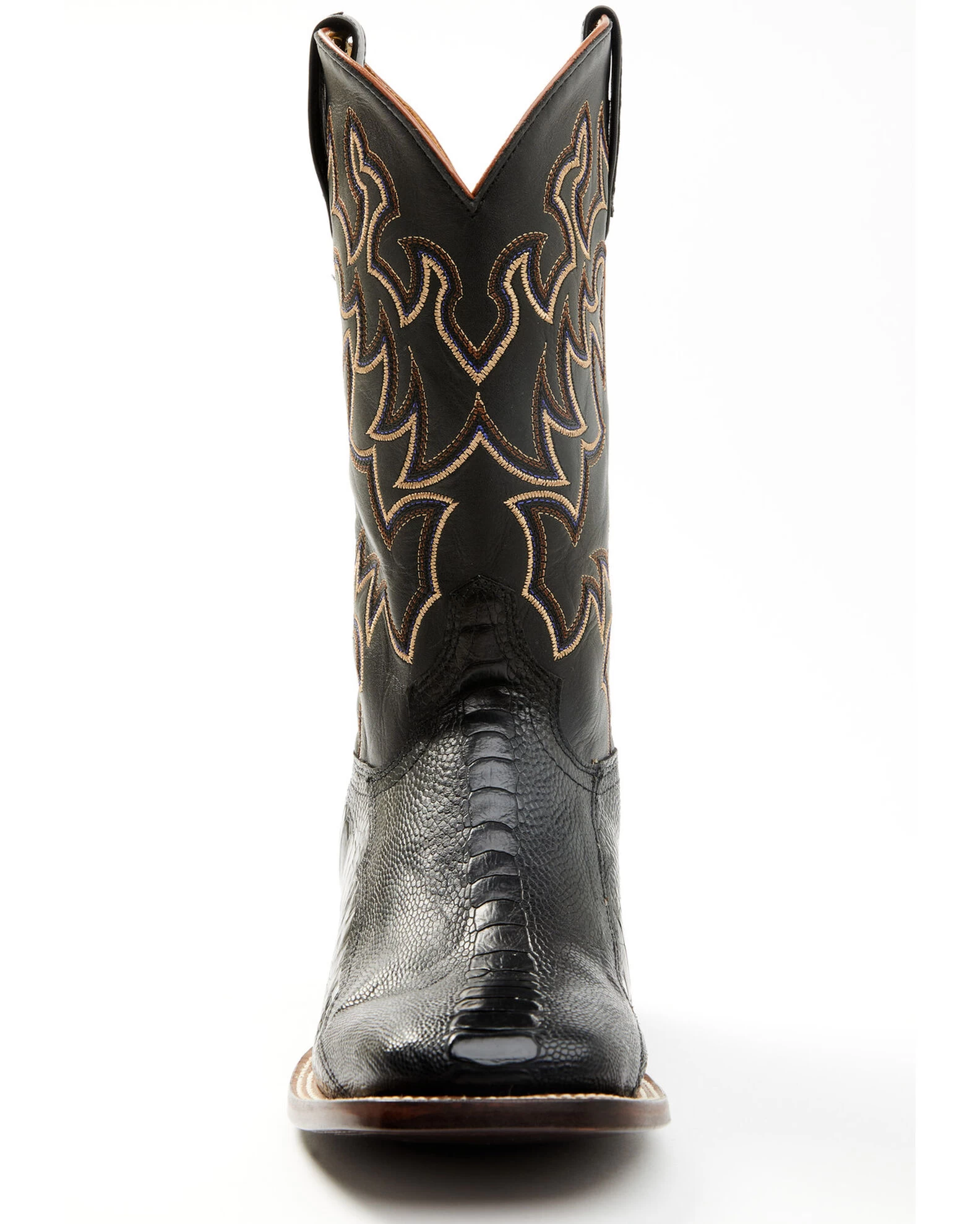 Cody James Men's Exotic Ostrich Leg Western Boots - Broad Square Toe