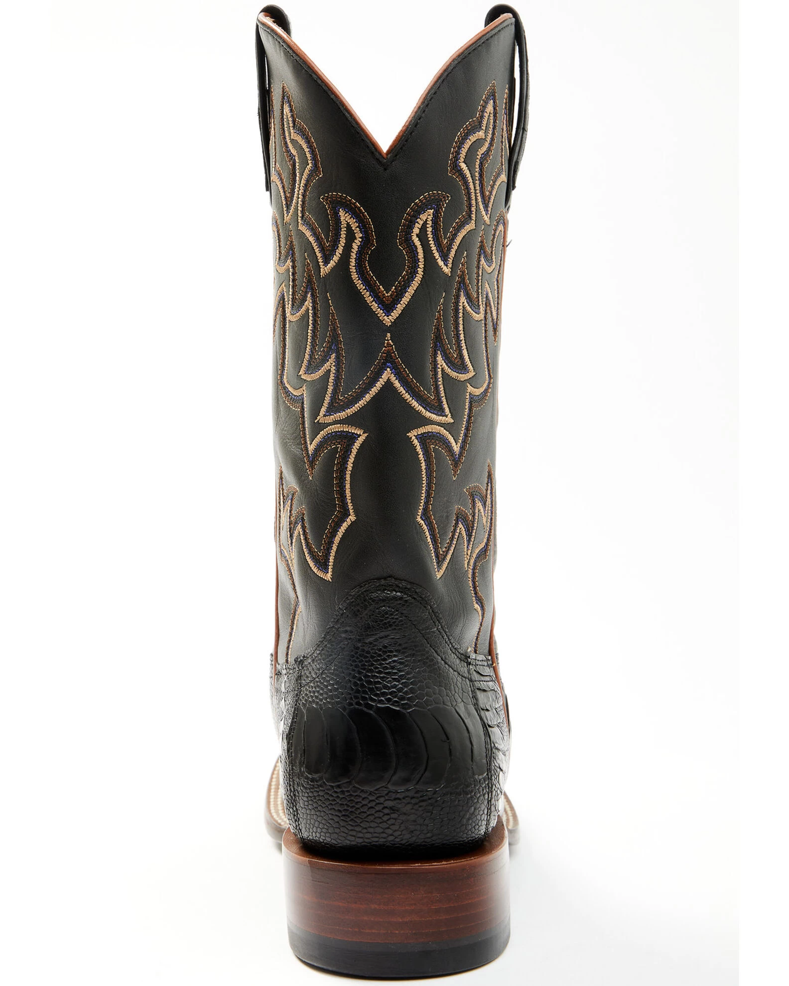 Cody James Men's Exotic Ostrich Leg Western Boots - Broad Square Toe - Image 4