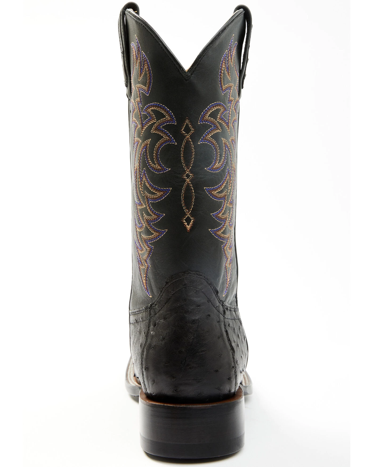 Cody James Men's Exotic Full-Quill Ostrich Western Boots - Broad Square Toe - Image 2