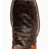 Cody James Men's Sienna Genuine Ostrich Exotic Western Boots - Broad Square Toe
