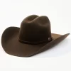 Cody James Men's 5X Chocolate Self Band Cattleman Fur Blend Western Hat