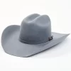Cody James Men's 5X Self Band Cattleman Fur Blend Western Hat - Granite