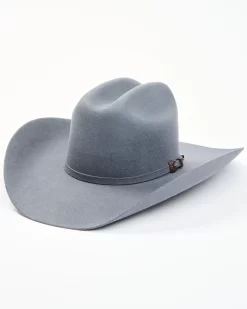 Cody James Men's 5X Self Band Cattleman Fur Blend Western Hat - Granite