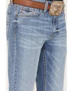 Cody James Men's Dash Light Wash Relaxed Stretch Bootcut Jeans