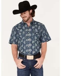 Cody James Men's Showcase Paisley Print Pearl Snap Western Shirt 