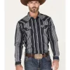 Cody James Men's Hull Vintage Stripe Snap Western Shirt 