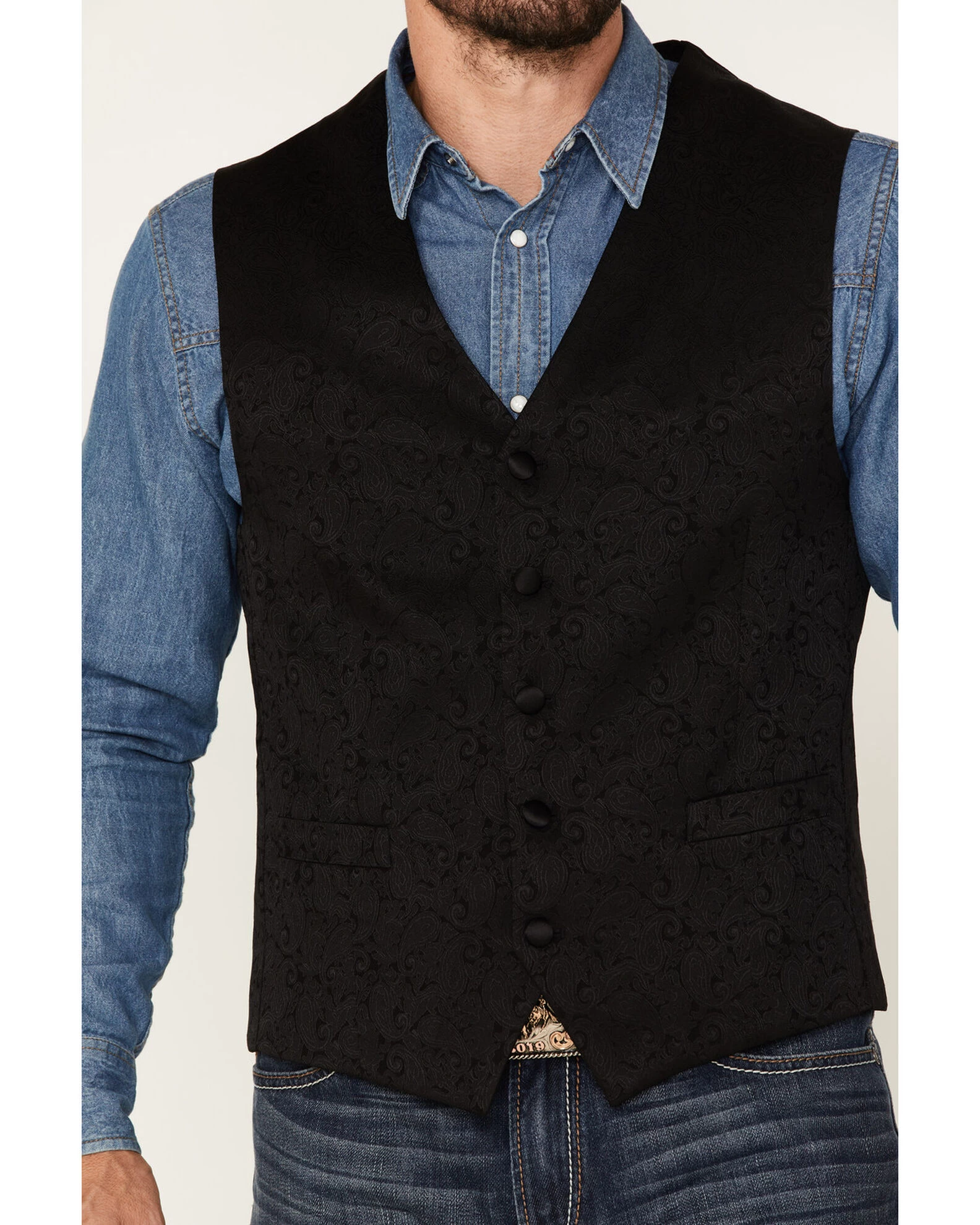 Cody James Men's Paisley Vest - Image 3