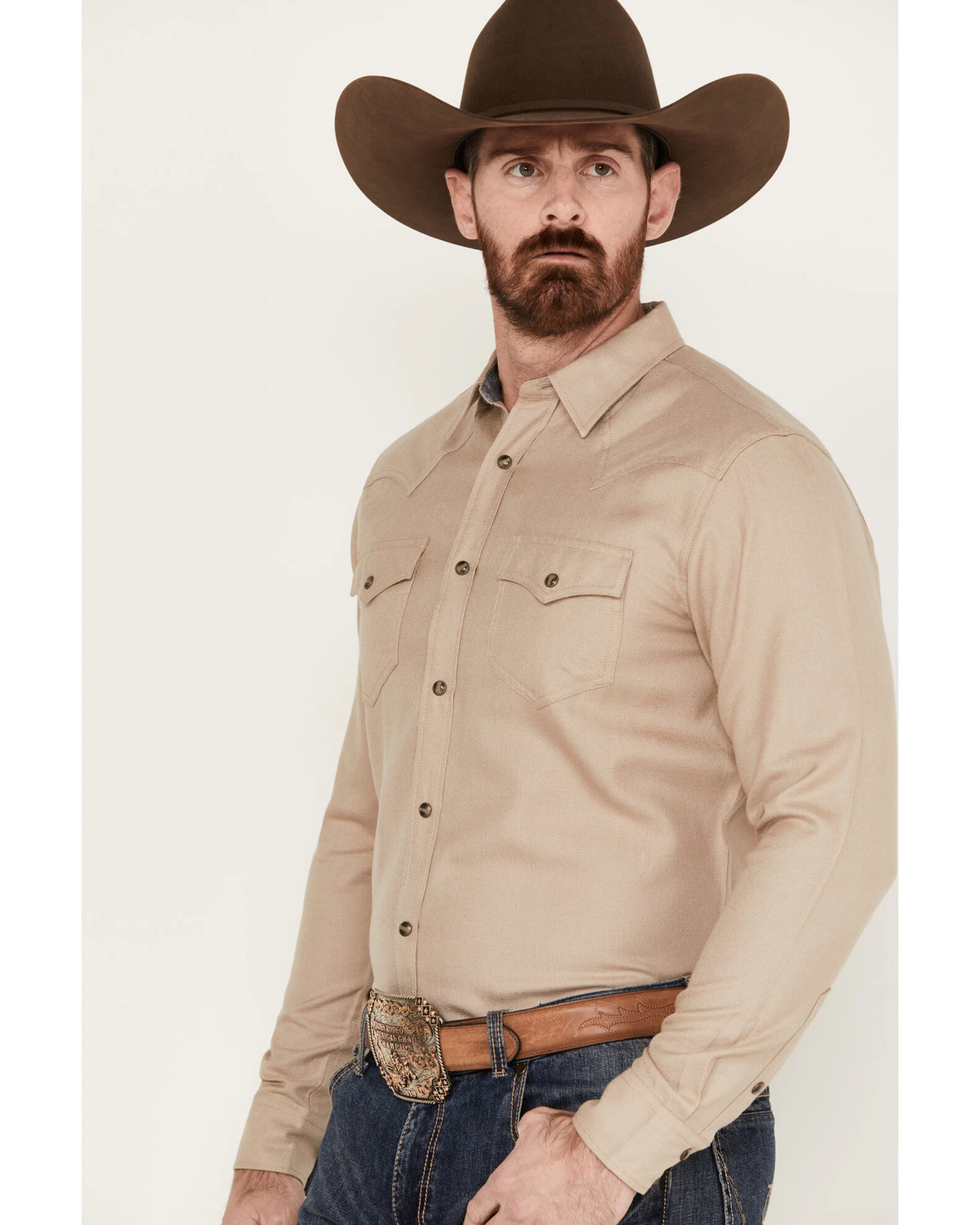Cody James Men's Wooly Mammoth Western Long Sleeve Shirt - Image 3