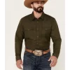 Cody James Men's Wooly Mammoth Solid Long Sleeve Snap Western Shirt