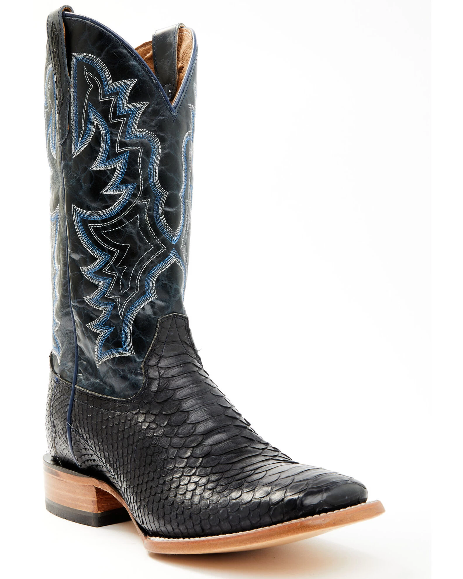Cody James Men's Exotic Python Western Boots - Broad Square Toe - Image 4