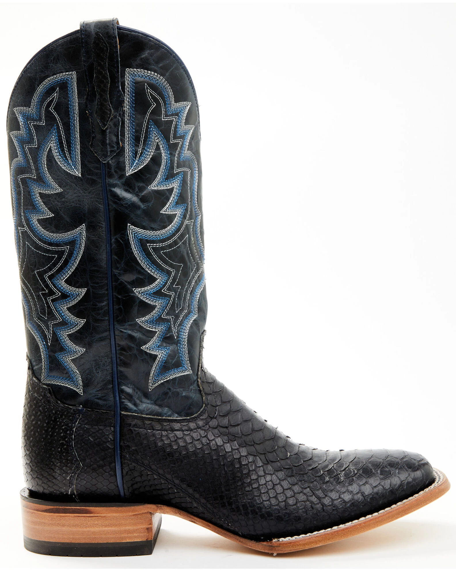 Cody James Men's Exotic Python Western Boots - Broad Square Toe - Image 6